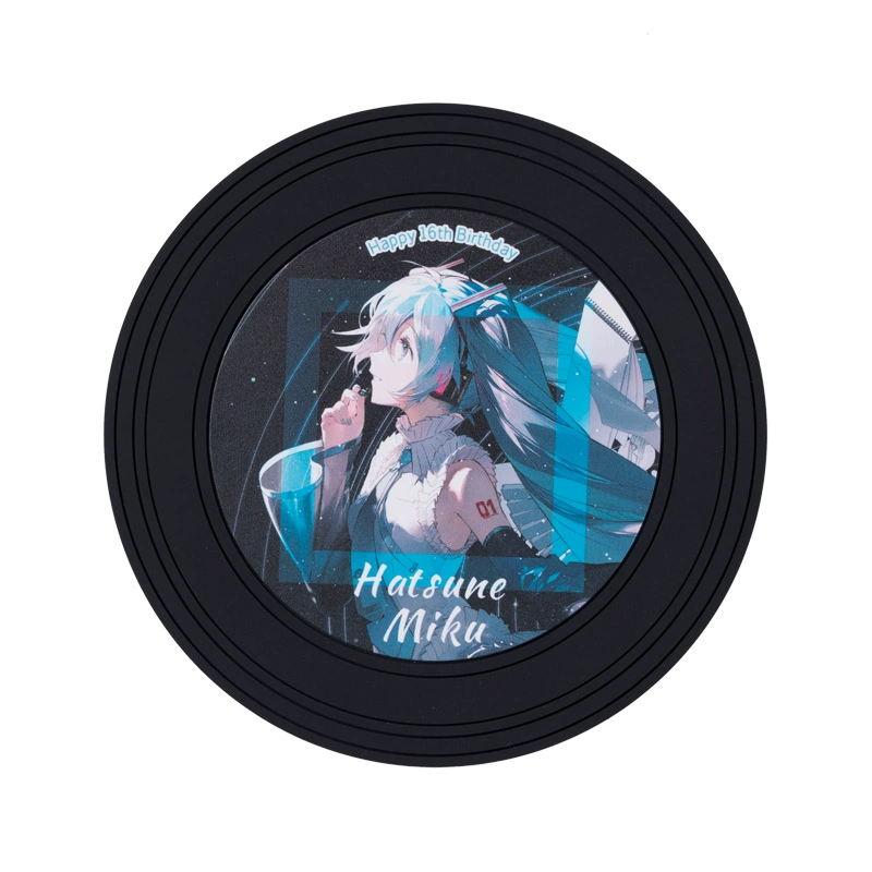 Hatsune Miku Vinyl Record Fridge Magnet