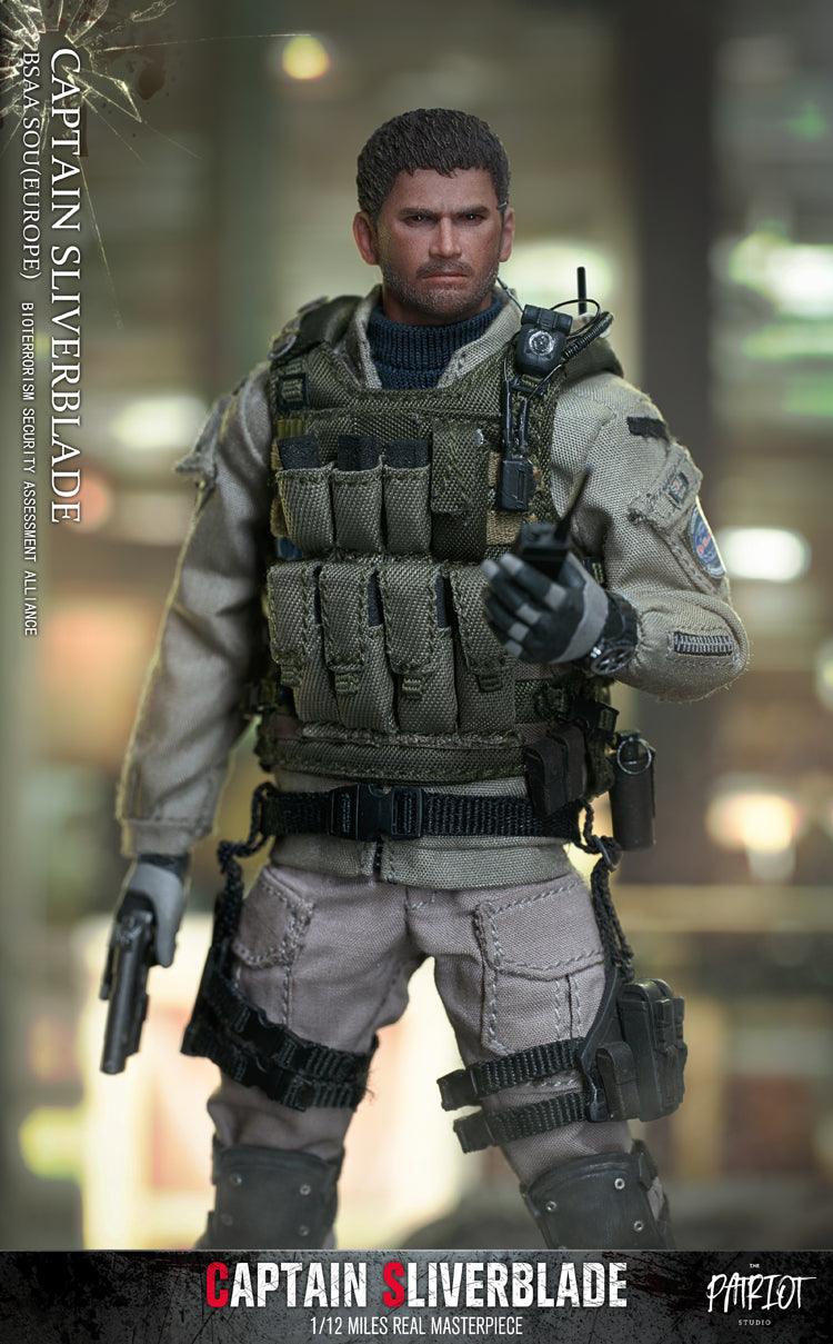 1:12 Captain Silverblade BSAA SOU (Europa) Actionfigur