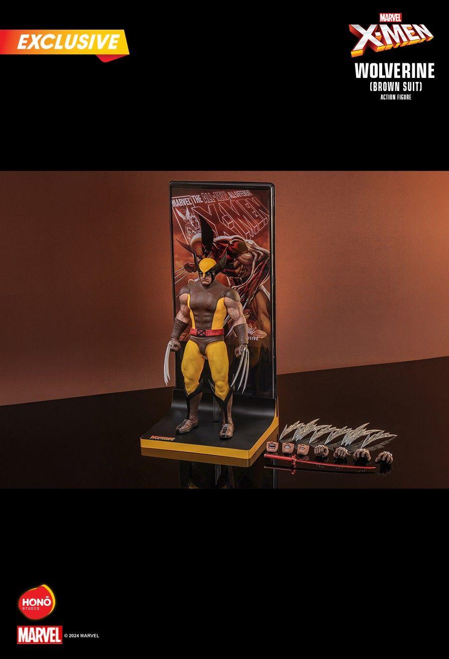 Figura de acțiune exclusivă Wolverine Brown Suit 1:6