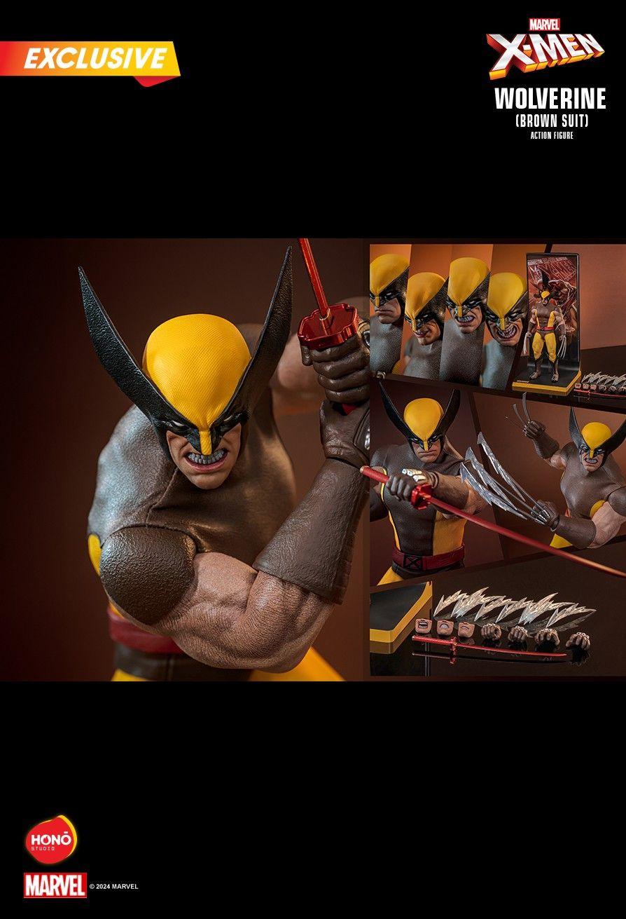 Figura de acțiune exclusivă Wolverine Brown Suit 1:6