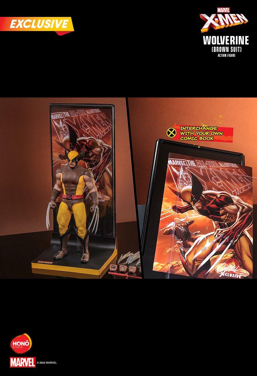 Figura de acțiune exclusivă Wolverine Brown Suit 1:6