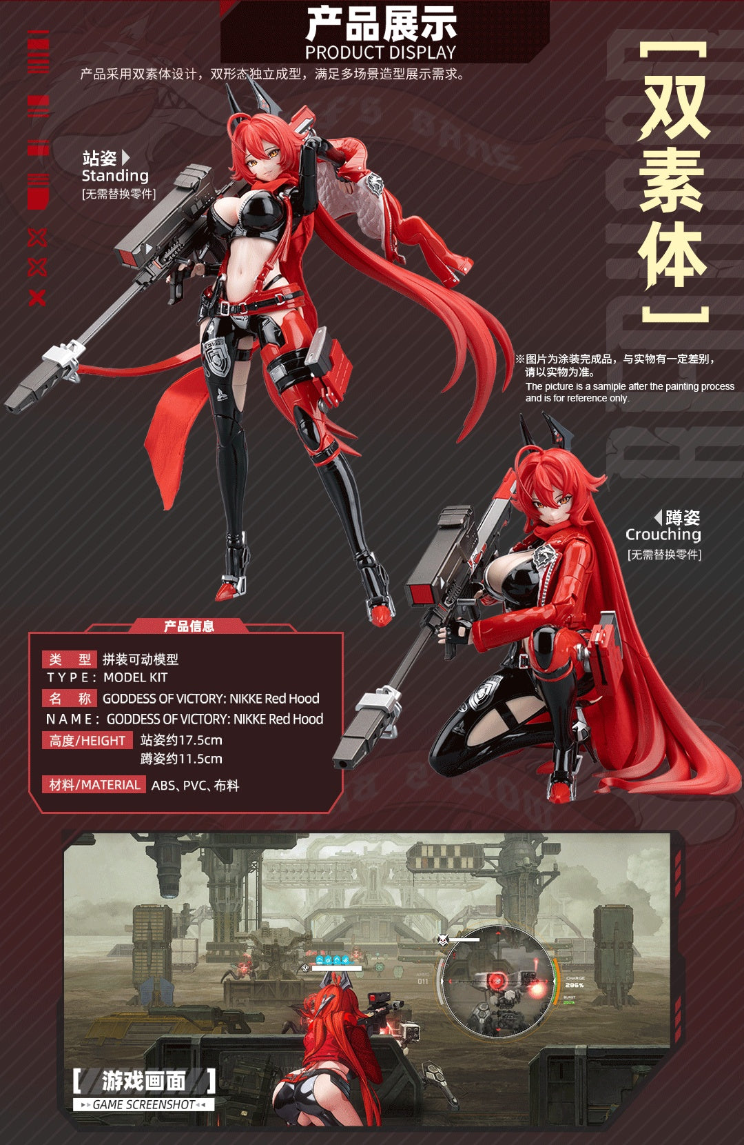 1:12 Goddess of Victory: Nikke Red Hood Model Kit Action Figure