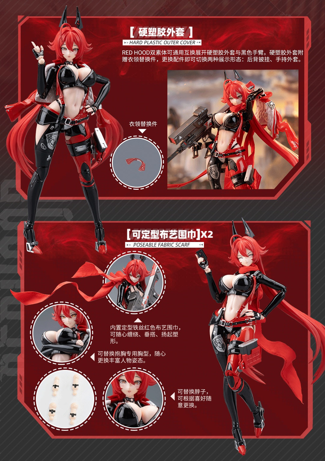 1:12 Goddess of Victory: Nikke Red Hood Model Kit Action Figure