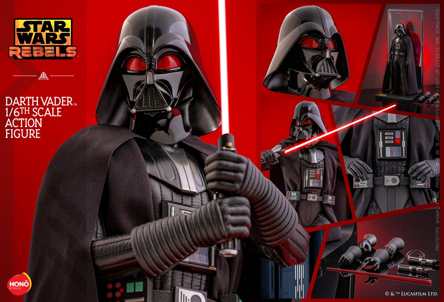 1:6 Darth Vader Star Wars Rebels Action Figure