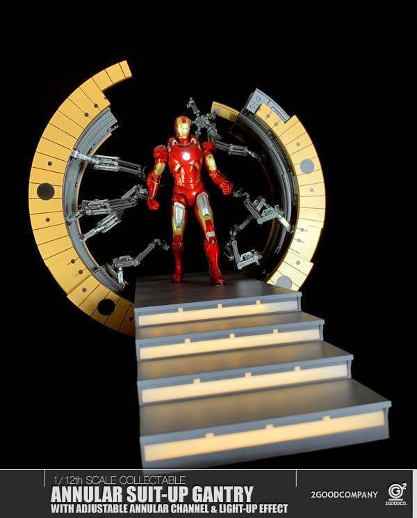 2GoodCo - 1:12 Iron Man Annular Channel Suit-Up Gantry