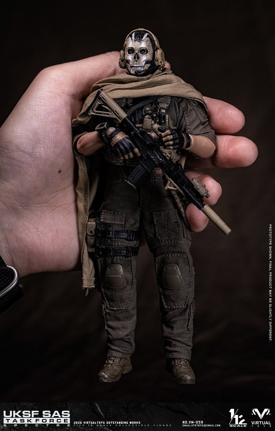 1:12 UKSF SAS Task Force Spectre Action Figure