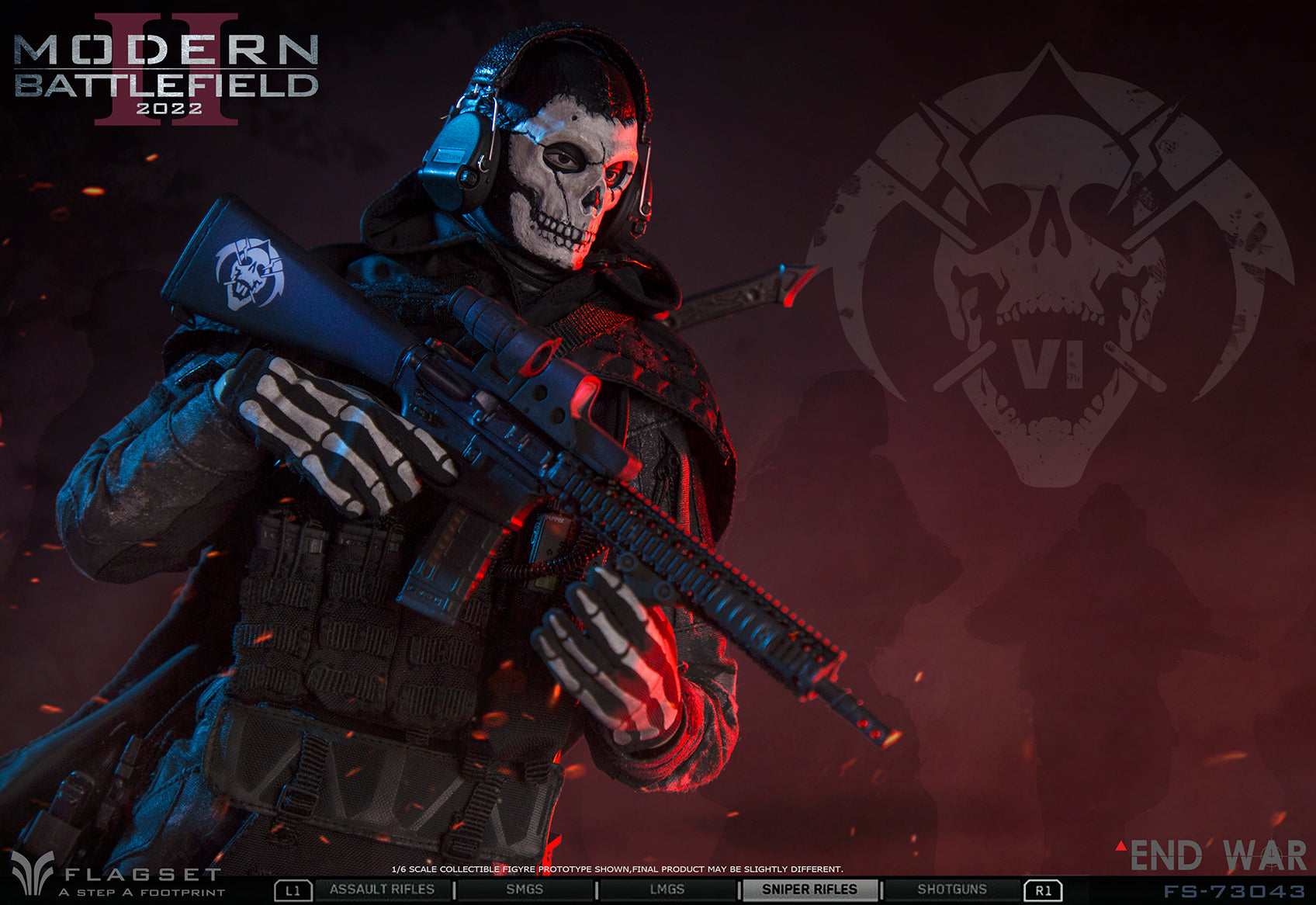 1:6 Modern Battlefield 2022 Endwar Ghost Action Figure