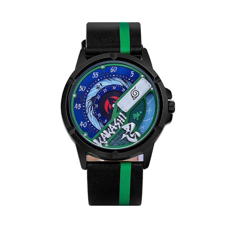 Naruto Shippuden Quartz Leather Band Wristwatch