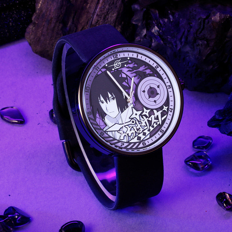 Uchiha Sasuke Quartz Silicon Band Wristwatch