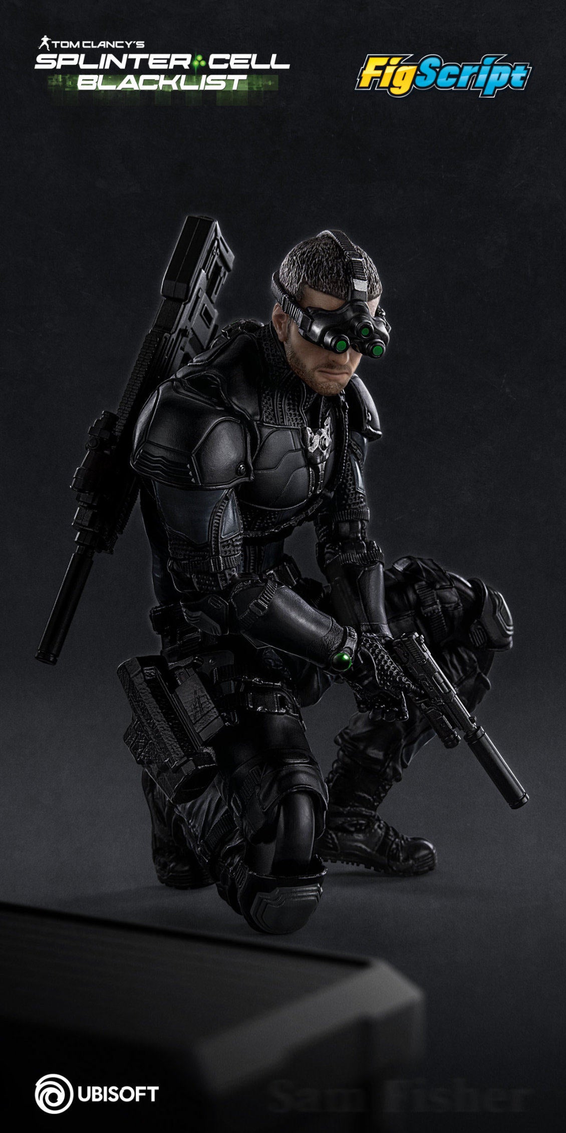 1:12 Sam Fisher FigScript Action Figure