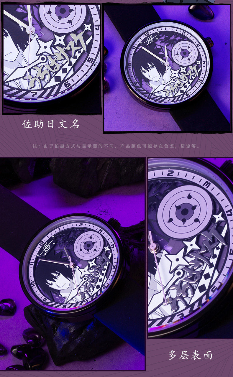 Uchiha Sasuke Quartz Silicon Band Wristwatch