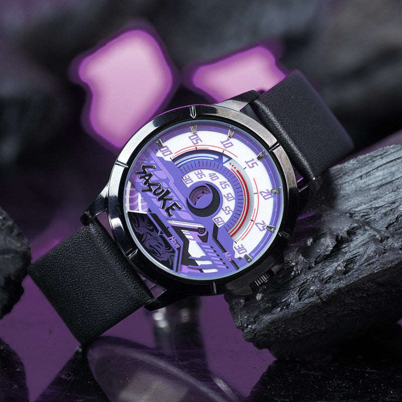 Naruto Shippuden Quartz Leather Band Wristwatch