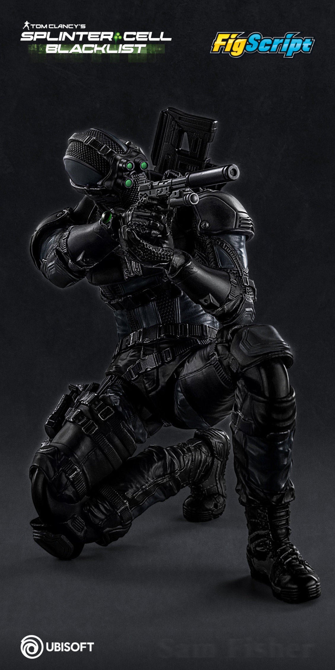 1:12 Sam Fisher FigScript Action Figure