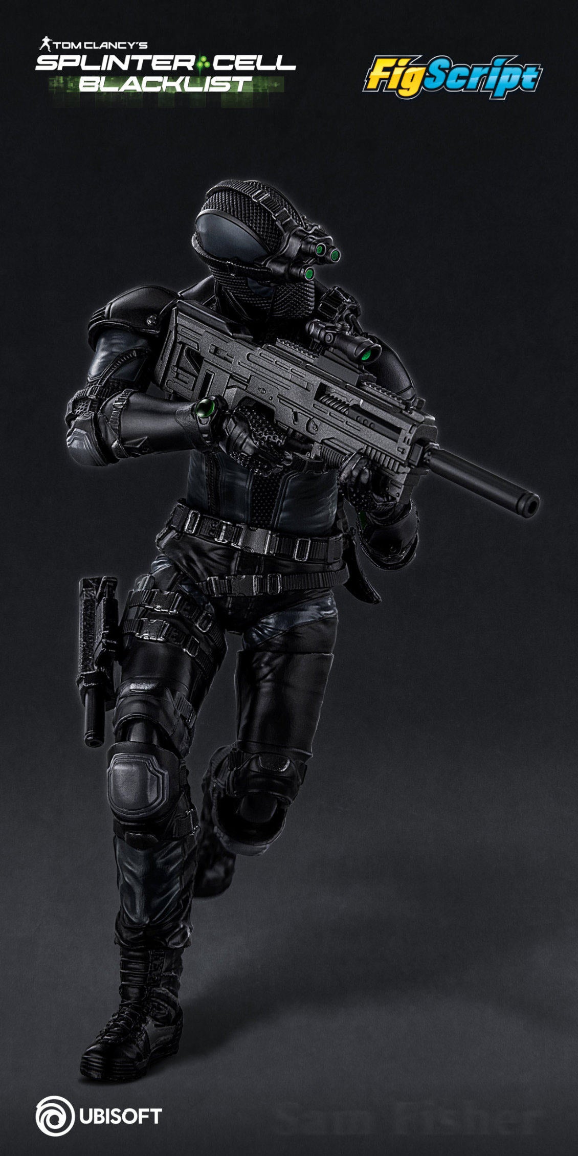 1:12 Sam Fisher FigScript Action Figure