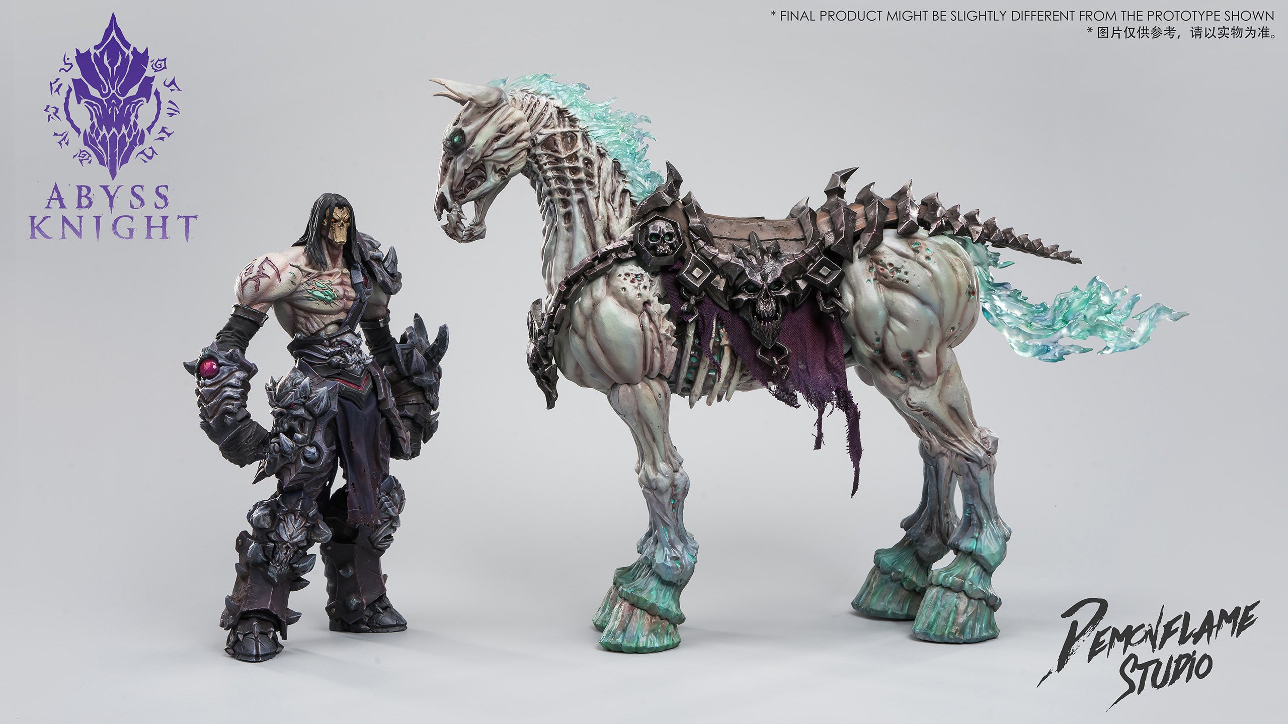 1:12 Abyss Knight & Horse Set Action Figure