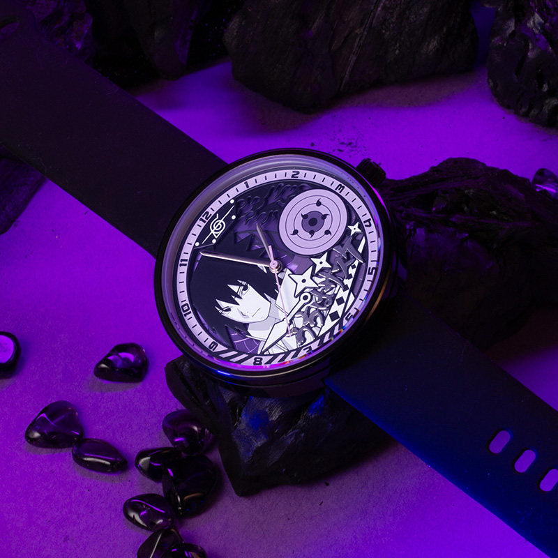 Uchiha Sasuke Quartz Silicon Band Wristwatch