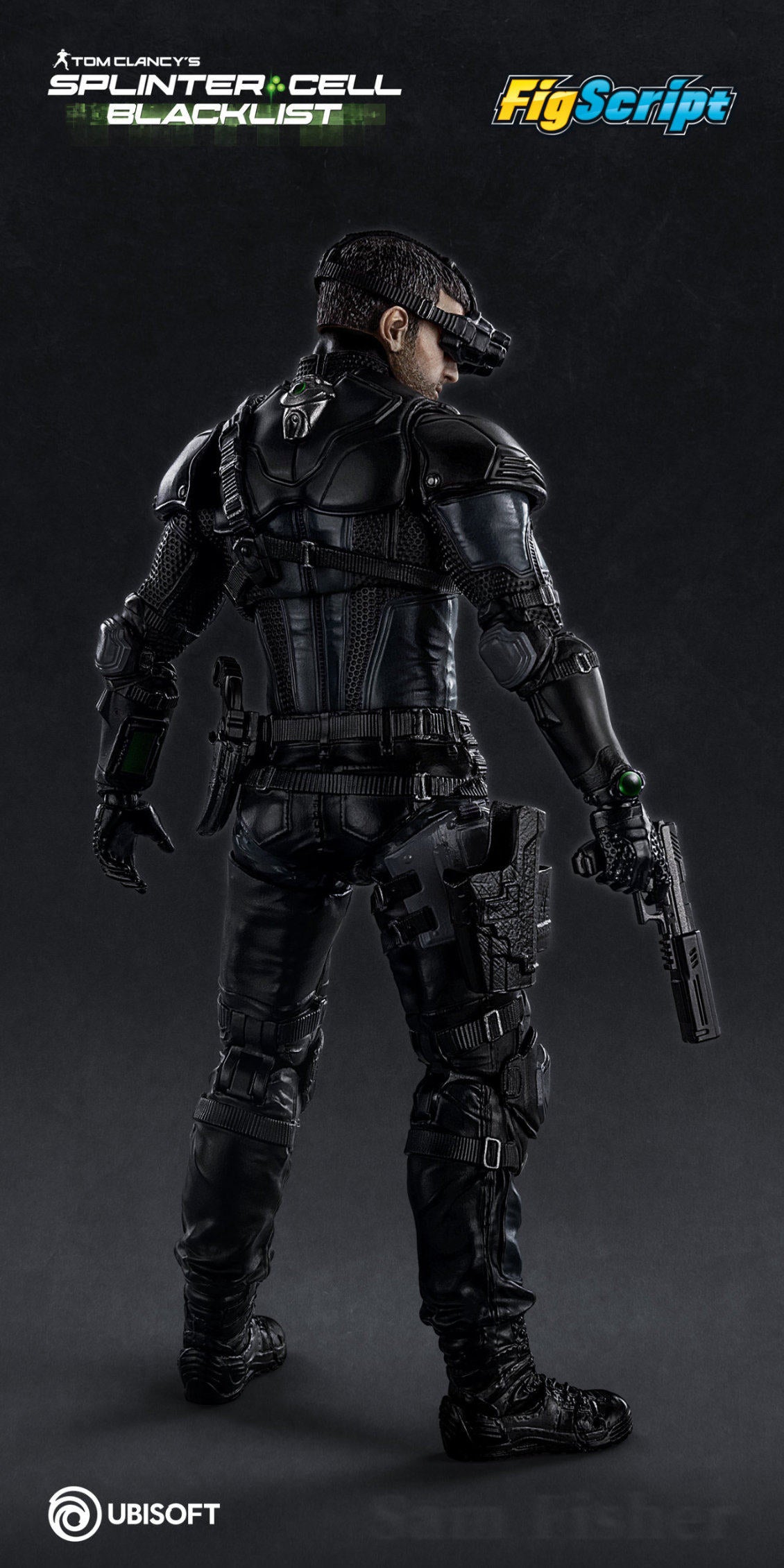 1:12 Sam Fisher FigScript Action Figure