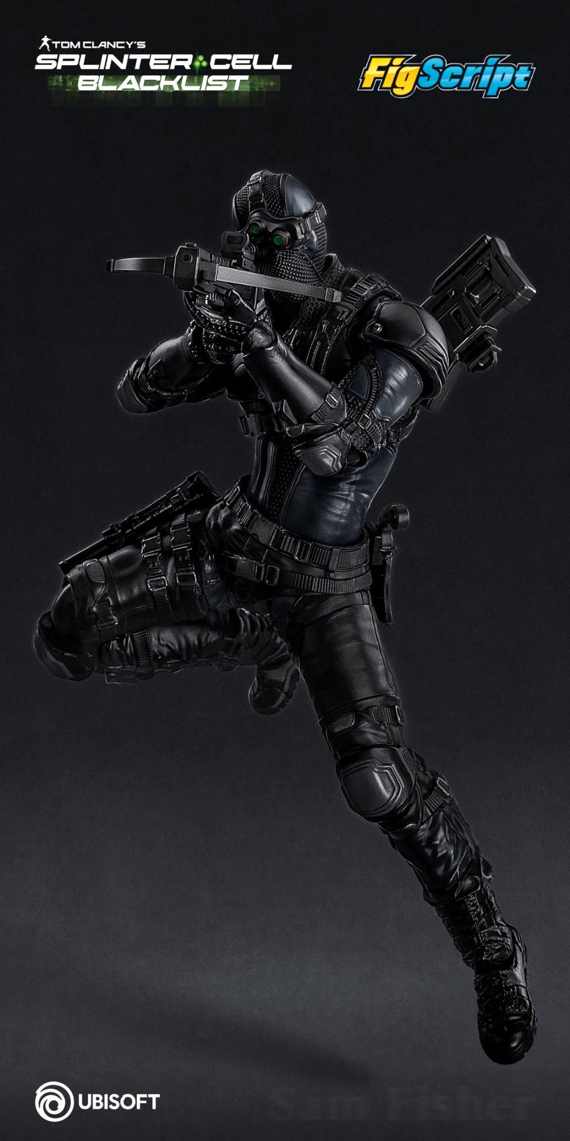 1:12 Sam Fisher FigScript Action Figure