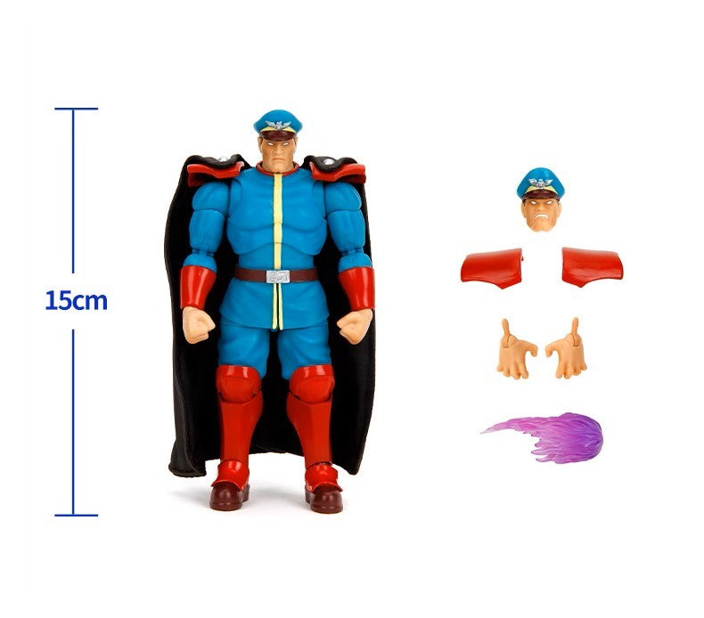 Jada - 1:12 M. Bison Special Blue Color Action Figure - inshobby.com
