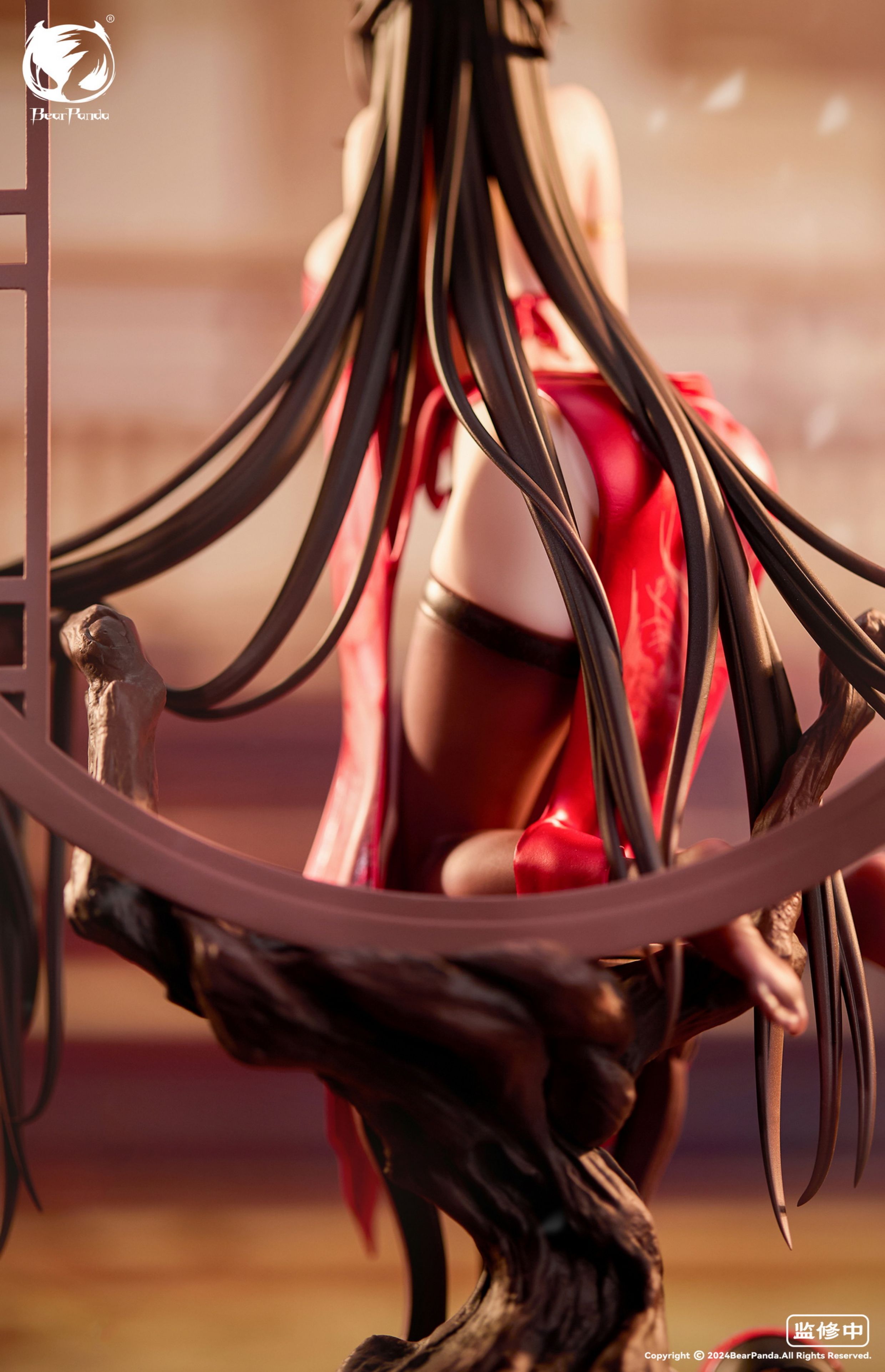 Bear Panda Studio - 1:6 Falling Red Cheongsam Figure Statue - inshobby.com