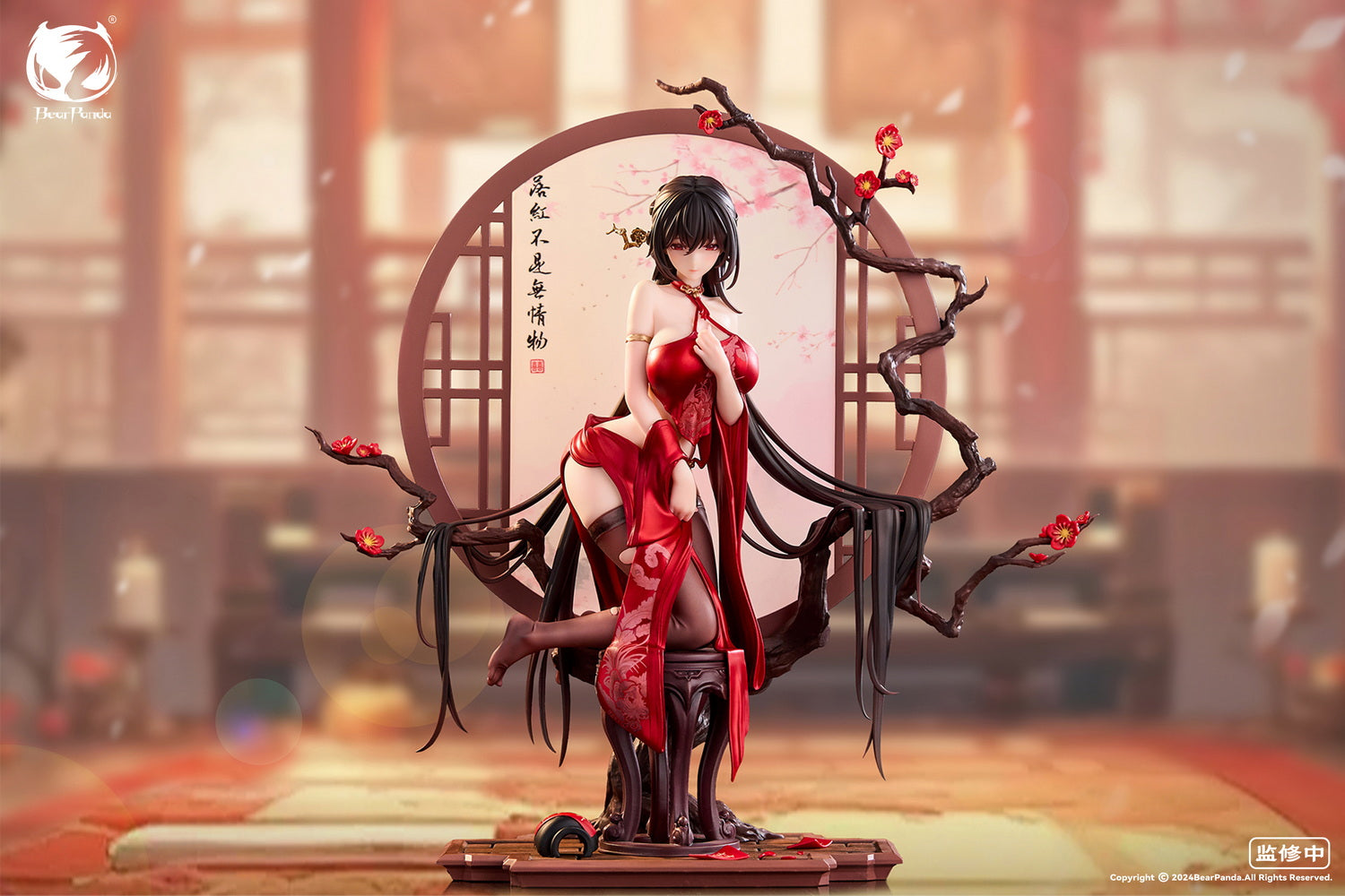 Bear Panda Studio - 1:6 Falling Red Cheongsam Figure Statue - inshobby.com