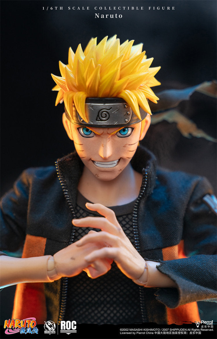 1:6 Uzumaki Naruto Battle Damaged Version Action Figure