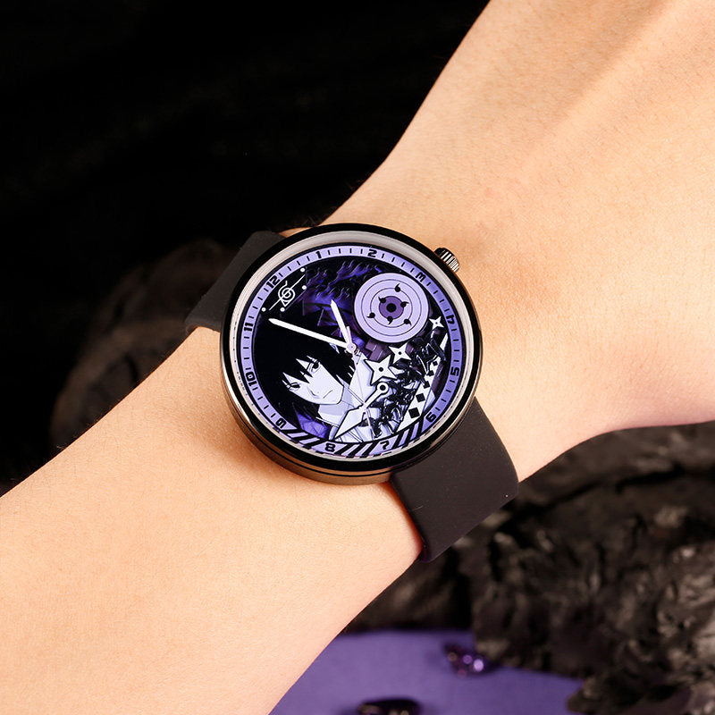 Uchiha Sasuke Quartz Silicon Band Wristwatch