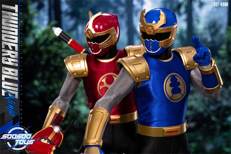 1:6 Thundery Ninja Red & Blue Two Pack Action Figure