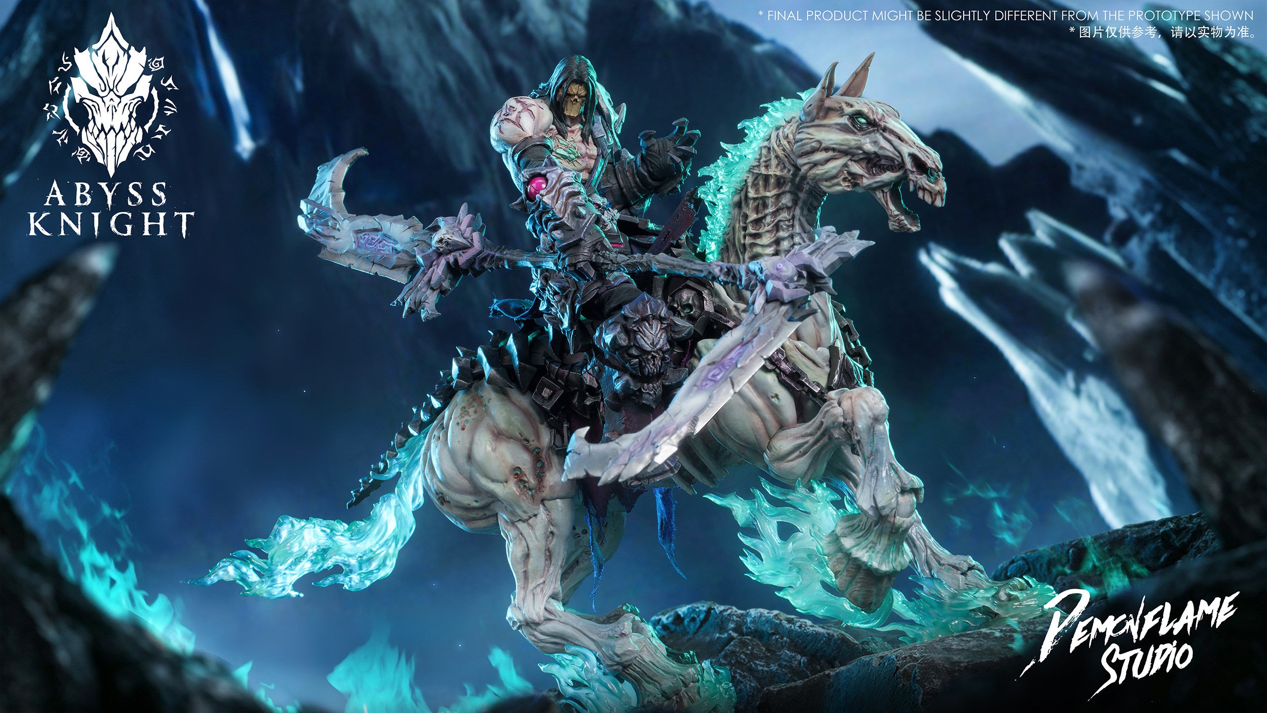 1:12 Abyss Knight & Horse Set Action Figure