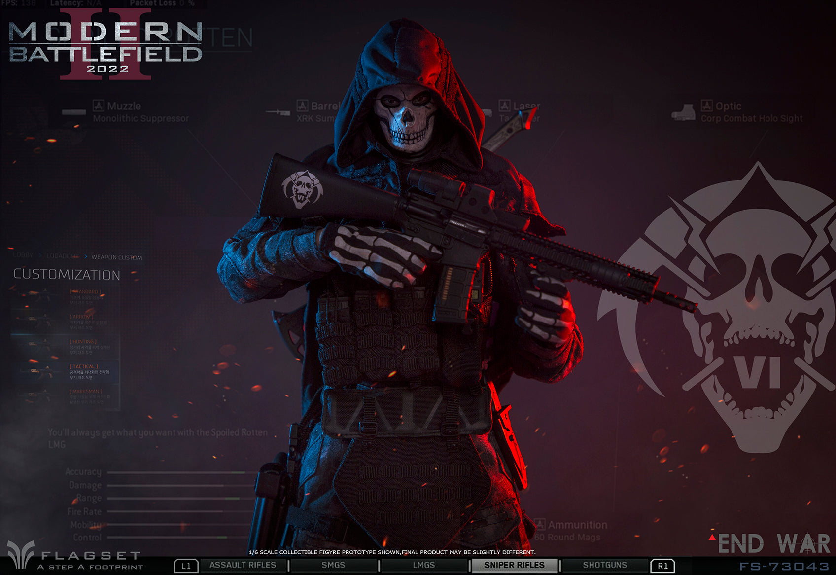 1:6 Modern Battlefield 2022 Endwar Ghost Action Figure