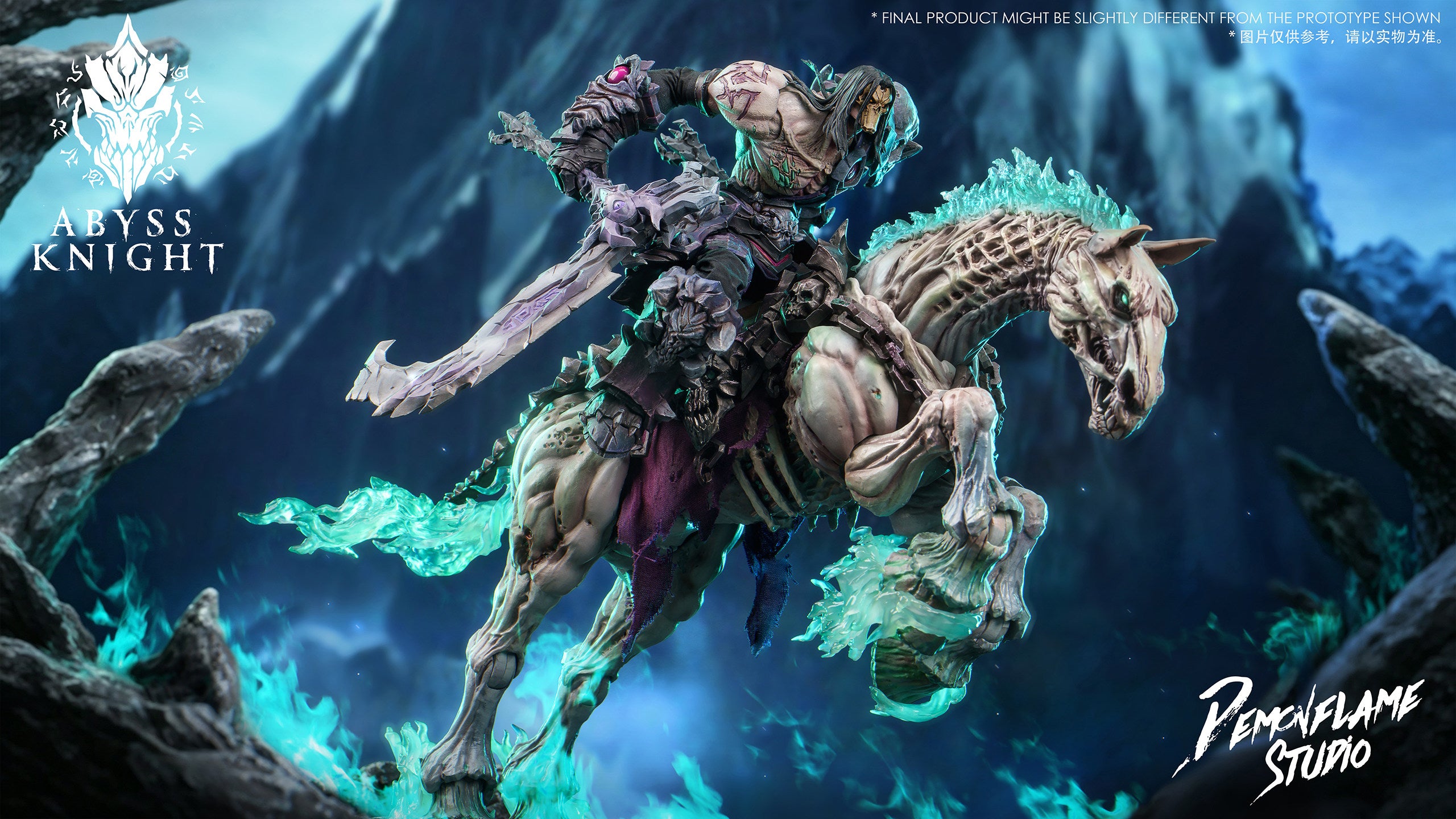 1:12 Abyss Knight & Horse Set Action Figure