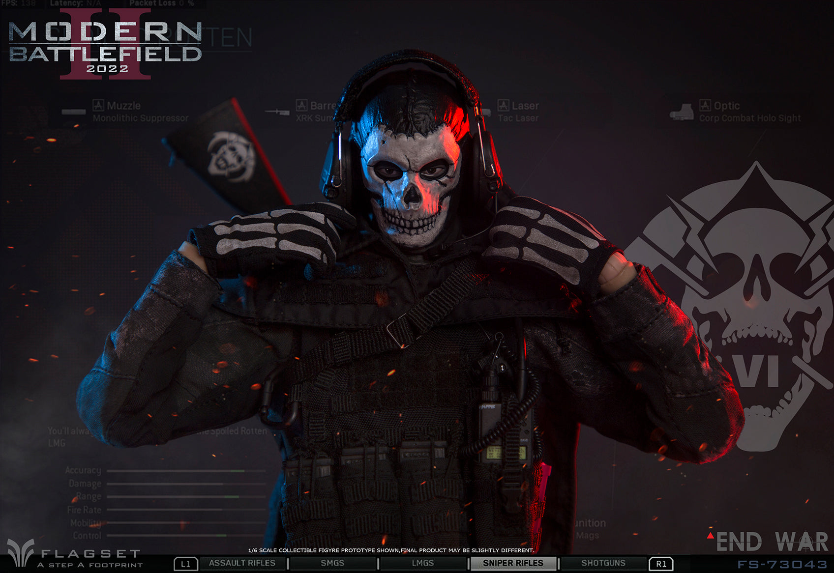 1:6 Modern Battlefield 2022 Endwar Ghost Action Figure