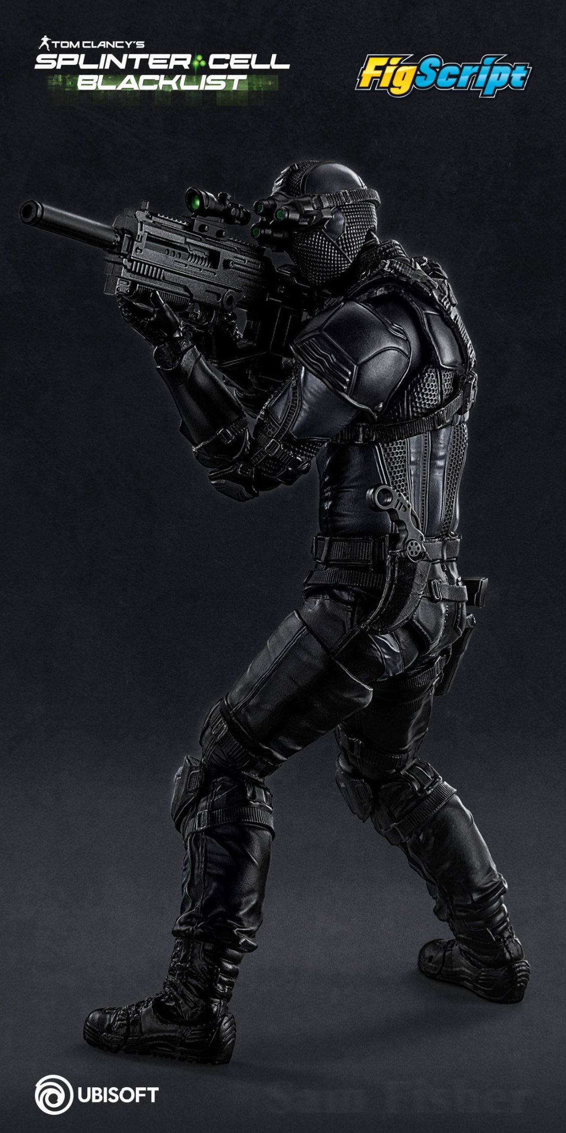 1:12 Sam Fisher FigScript Action Figure