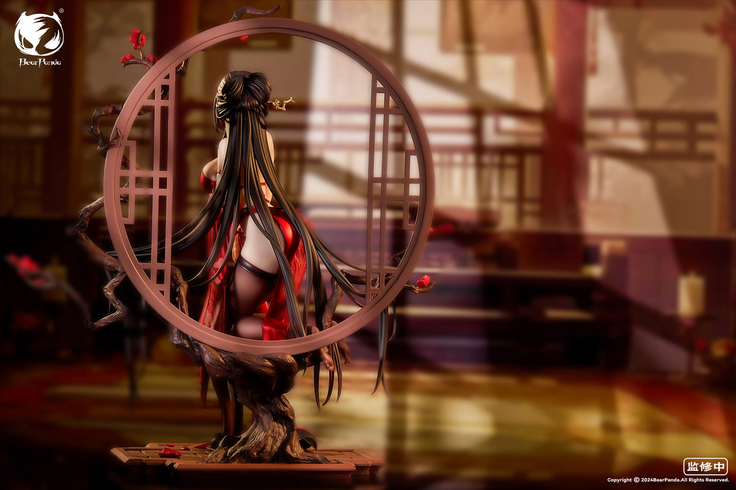 Bear Panda Studio - 1:6 Falling Red Cheongsam Figure Statue - inshobby.com