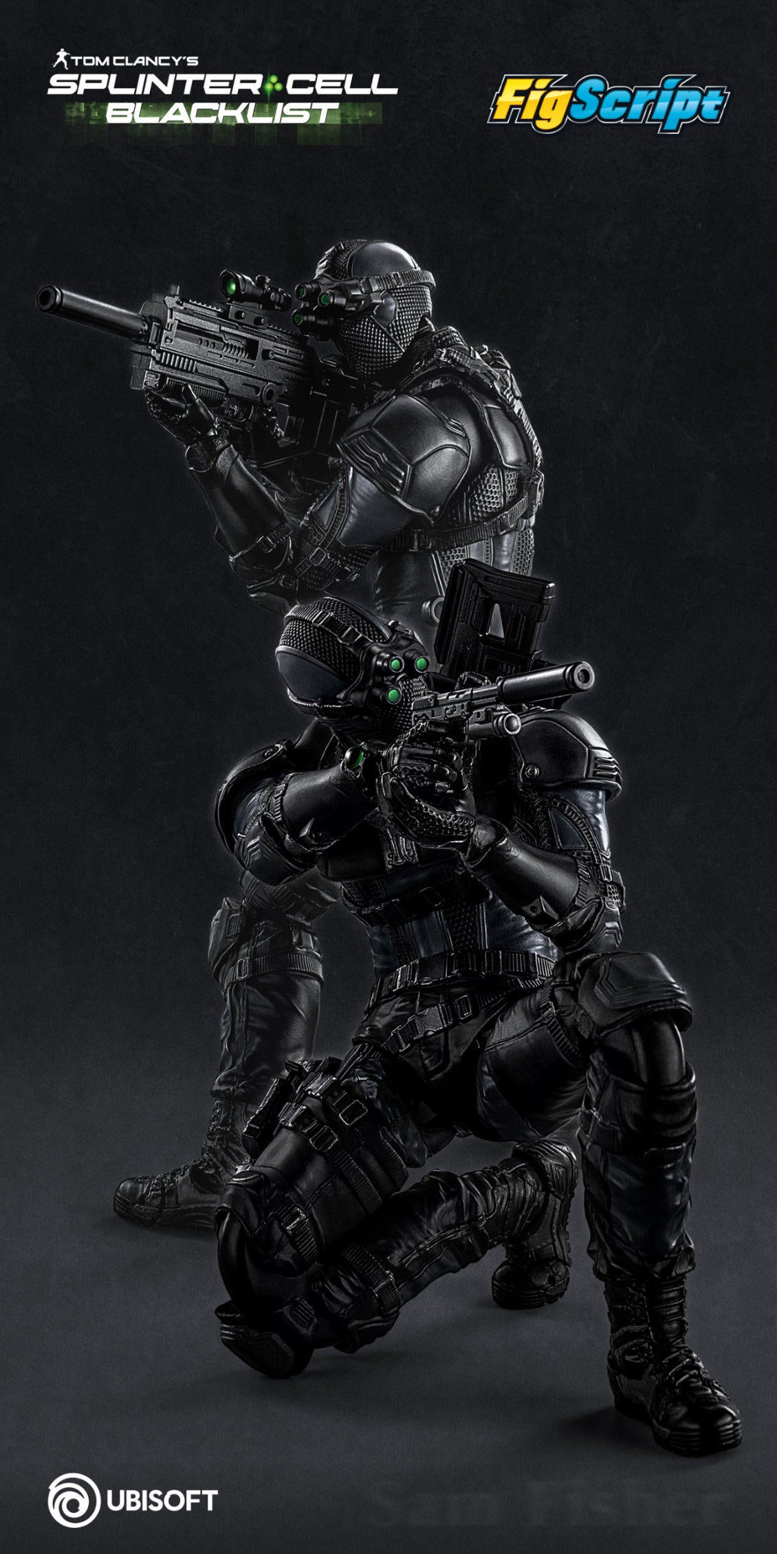 1:12 Sam Fisher FigScript Action Figure