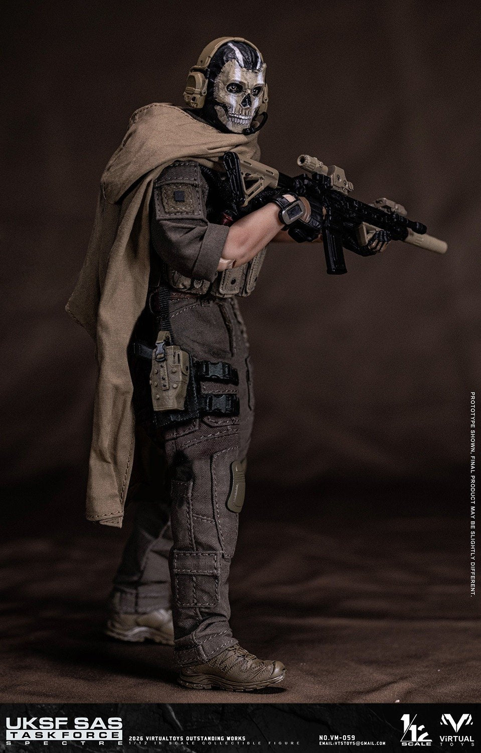 1:12 UKSF SAS Task Force Spectre Action Figure