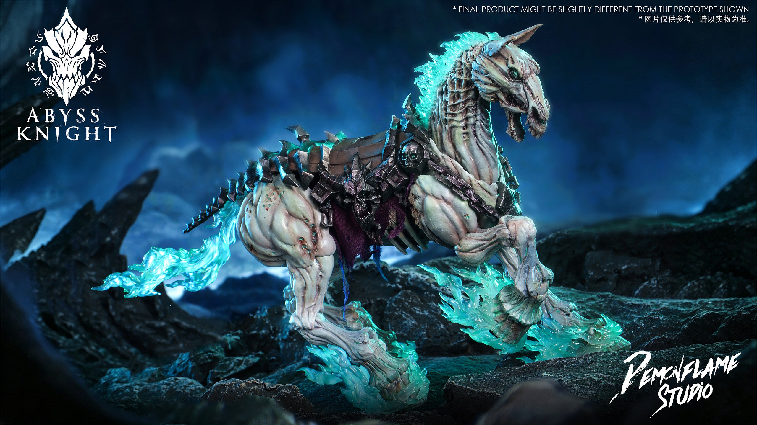 1:12 Abyss Knight & Horse Set Action Figure