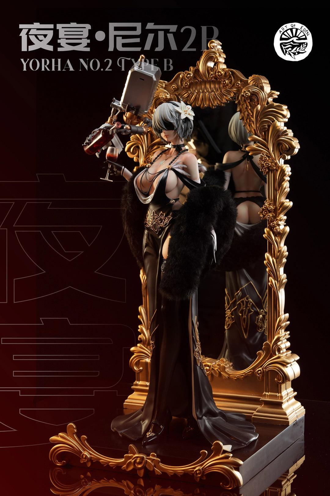 Art of Eden - 1:4 The Banquet YoRHa 2B No.2 Type B Castoff Figure Statue - inshobby.com