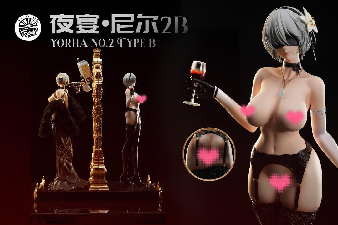Art of Eden - 1:4 The Banquet YoRHa 2B No.2 Type B Castoff Figure Statue - inshobby.com