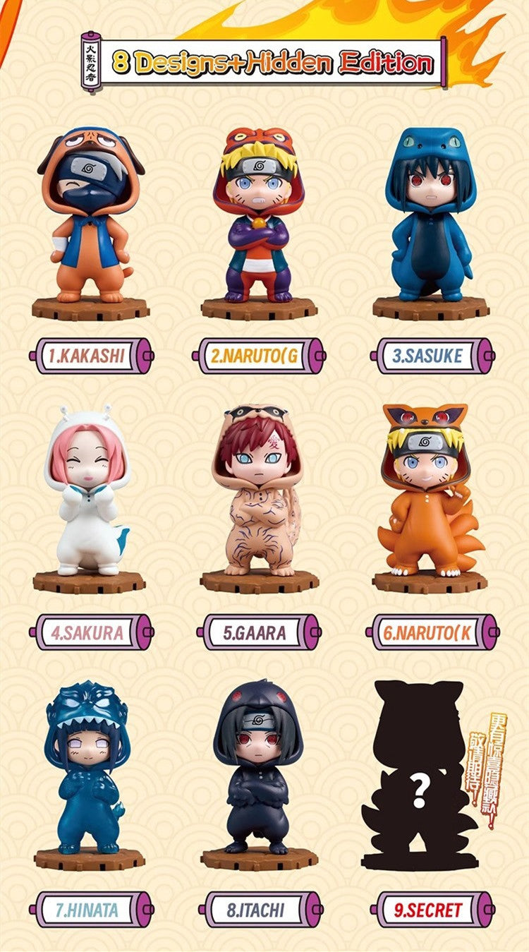 Bandai - BN Figure Q Naruto Pajamars Series Mini Figure - inshobby.com