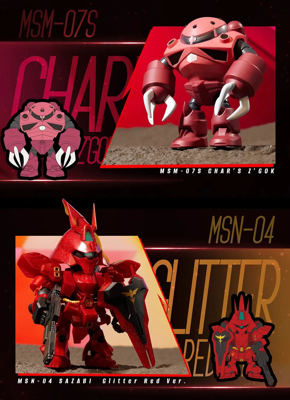 Bandai - QMSV Char's Custom Mini Figure - inshobby.com