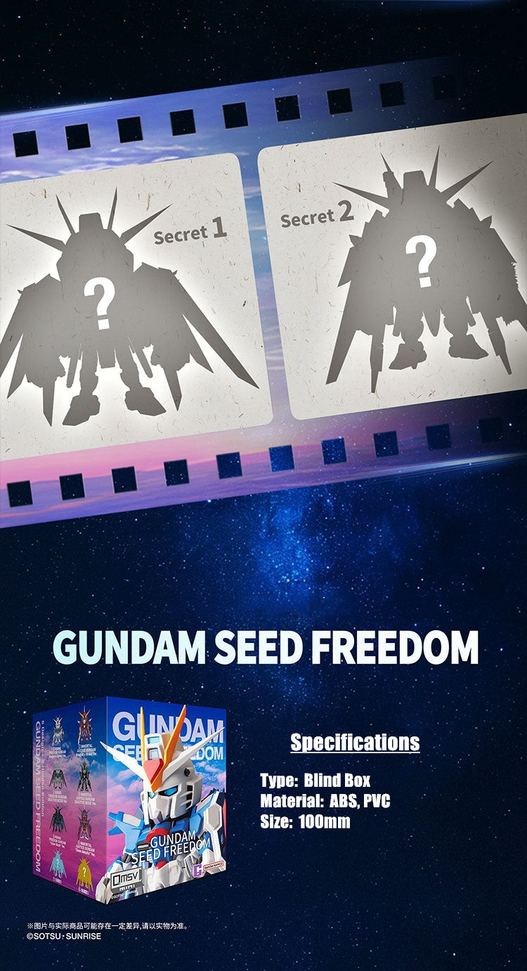 Bandai - QMSV Seed Freedom Gundam Movie Edition Mini Figure - inshobby.com