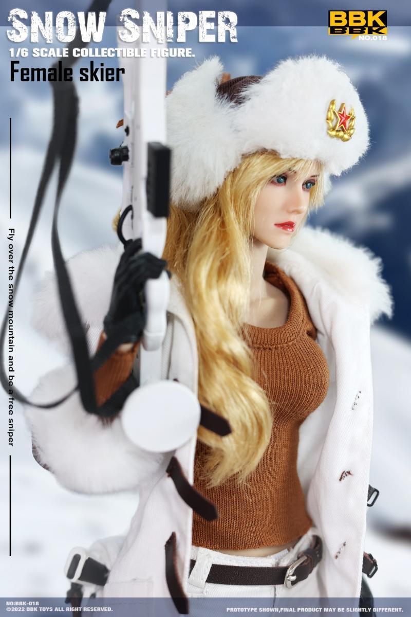 BBK - 1:6 Snow Sniper Female Skier Action Figure