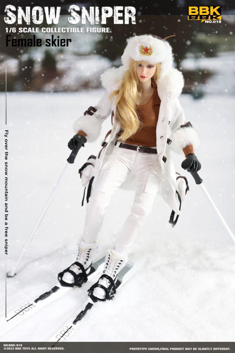 BBK - 1:6 Snow Sniper Female Skier Action Figure