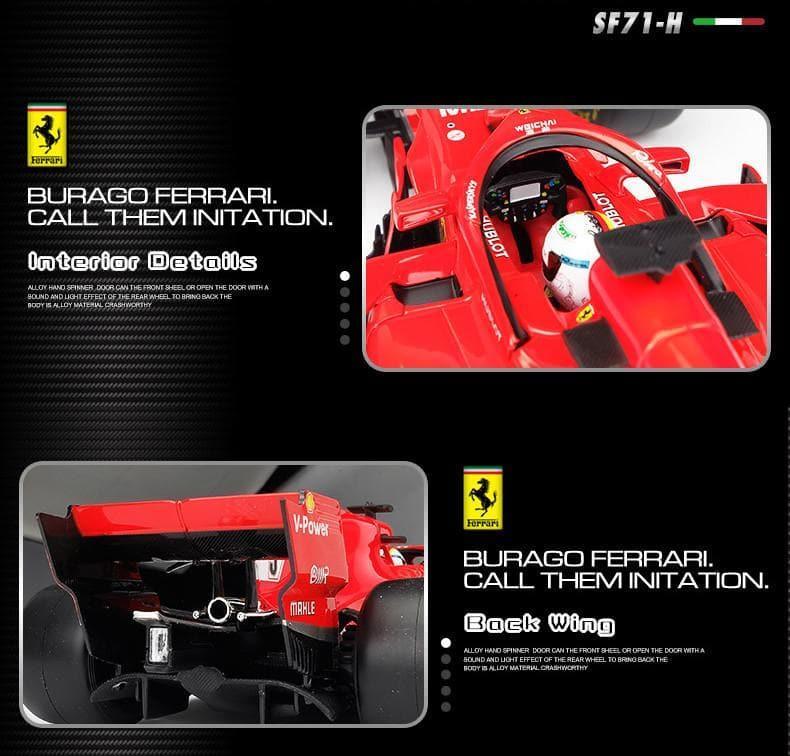 Comprar F1 Ferrari Sebastian Vettel 2018 SF71-H 1/18 Miniatura Bbr - a