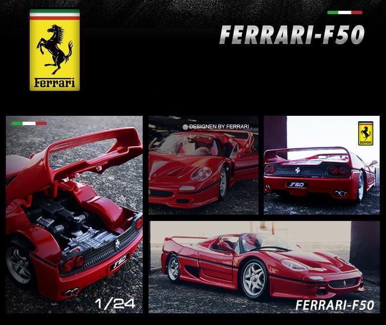 Bburago - 1:24 Ferrari F50 Alloy Model Car