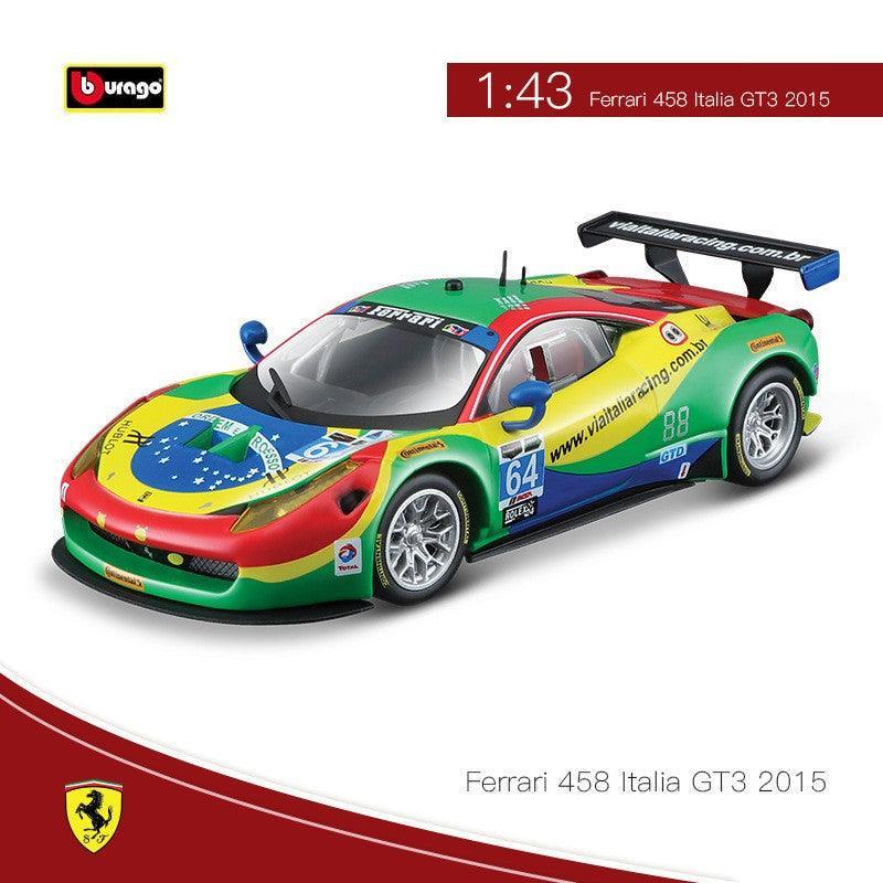 Bburago - 1:43 Ferrari 458 Italia GT3 Daytona 2015 Alloy Model Car
