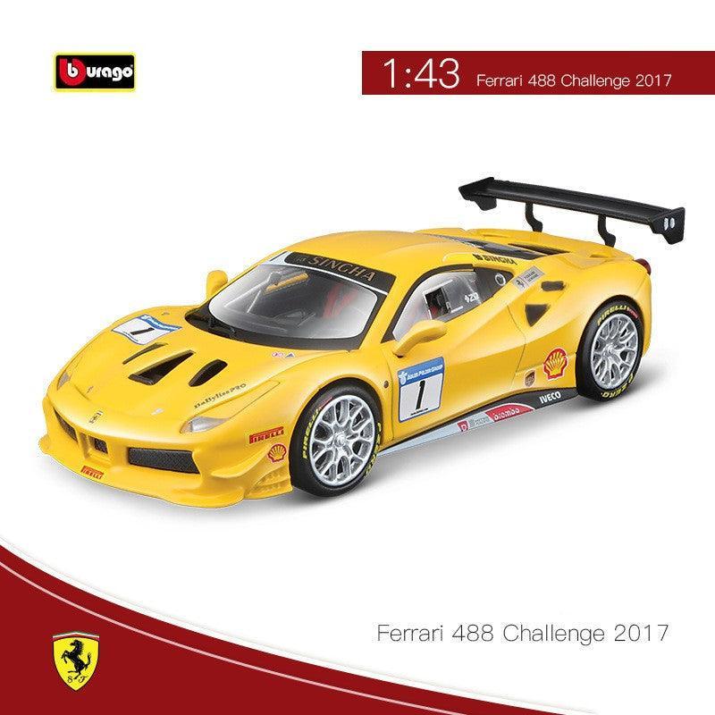Bburago - 1:43 Ferrari 488 Challenge Alloy Model Car