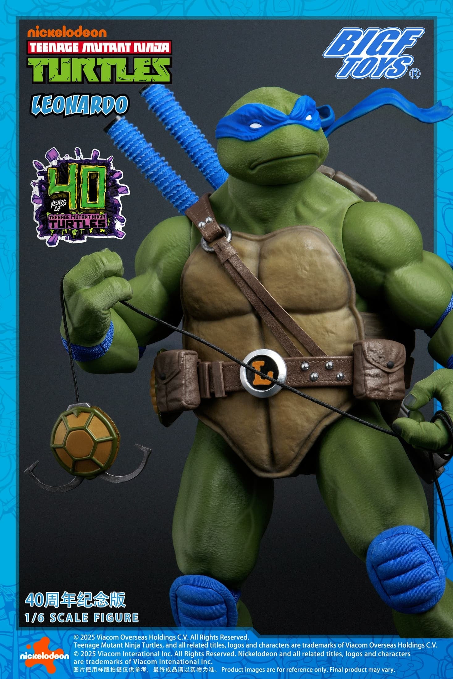 bigf-toys-1-6-leonardo-40th-anniversary-action-figure-1 - INS Hobby