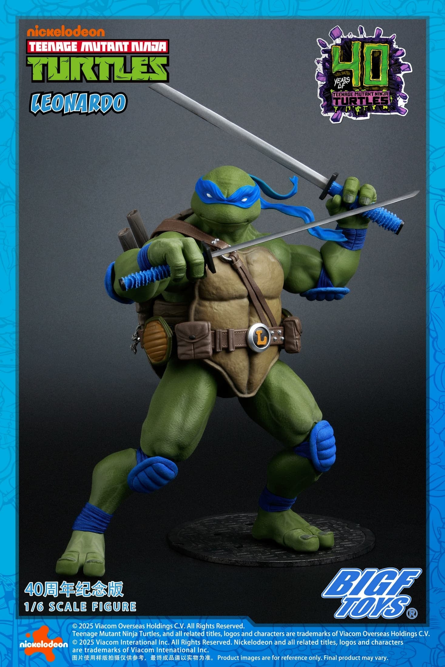 bigf-toys-1-6-leonardo-40th-anniversary-action-figure-2 - INS Hobby